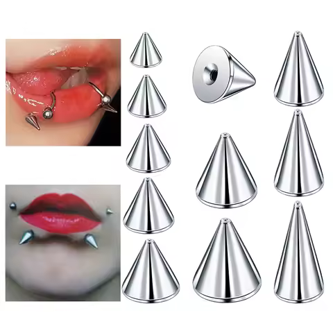 100pcs/lot Steel Screw Spike Replacement Accessories DIY Eyebrow Tongue Belly Piercing Lip Nose Sept