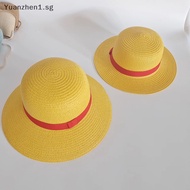 ZHEN Japanese Cartoon Anime One Piece Luffy Handmade Straw Hat Pirate Wheat Cap Comic-Con Cosplay Props Summer Outdoor Sun Hat SG