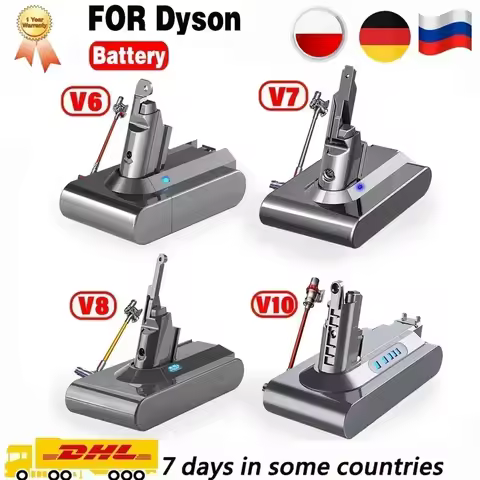 YE 8.0Ah Replacement battery for Dyson V6 V7 V8 V10 Series SV12 DC62 SV11 sv10 Fluffy Extra Handheld