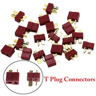 10pairs/lot T Plug Deans Connectors Male & Female DC 500V 25-50A For RC Hobby Car Boat Plane Helicop