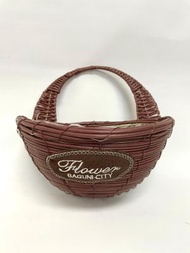 溢翠園藝 - 掛牆式藤籃花盆 (園藝花盆)