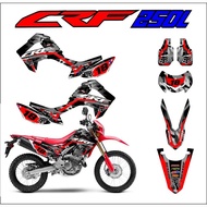 Honda CRF 250L decals sticker, Laminated