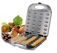 全城热卖 - 【24孔華夫餅機】1400W大功率 胡桃木餅乾模具 自動填充壓模機 家用商用華夫餅機 餅乾機 點心機 烘焙設備 鬆餅機 格子餅機 威化機 蛋捲機