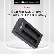[KingMa] Insta360 One X3 USB Dual- Slot Battery Charger