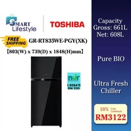 【FREE SHIPPING】《SEDA》Toshiba 661L Two Door Inveter Fridge GR-RT835WE-PGY(XK) / 661L GR-RT835WE-PMY(5