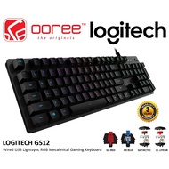 LOGITECH G512 G SERIES LIGHTSYNC RGB MECHANICAL CARBON LINEAL / CARBON TACTILE / GX BLUE SWITCH / GX