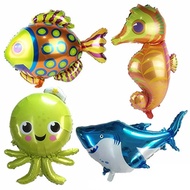 AnnoDeel 4 pcs Large Sea Animal Balloons, 38inch Cartoon Sea Horse Balloon/Octopus Balloon/Shark...