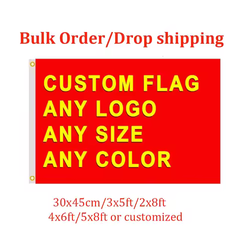 Custom Flag 3x5/2X8/4X6/5X8FT Any Size Banner Flying Free Design Polyester Sport Car Decor Home Gift