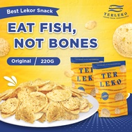 Terleko's Fish Crackers Snack/ Keropok Lekor Chips- 220G (Original)