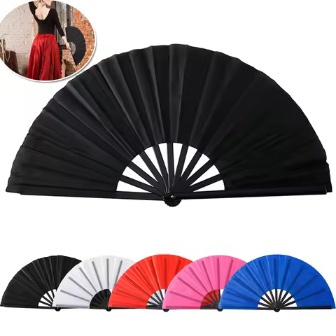 Boots on The Ground Fan,Large Holographic Folding Hand Fan, Clap Fans for Line Dancing,Foldable Craf