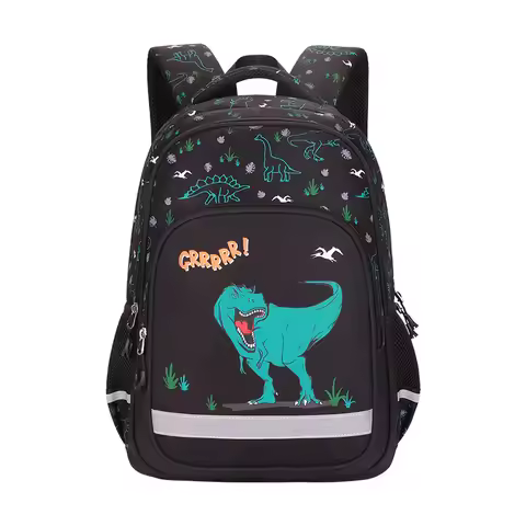 Unicorn Dinosaur Shark School Bags for Boys Primary Backpacks Girls School Anime Backpack for Kids B