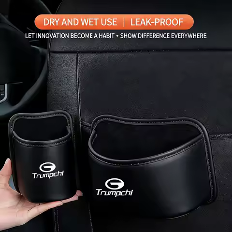 Car Trash Can Door Storage Box Foldable Seat Back Hanging Case For GAC Trumpchi Empow J12 J13 J15 J1