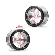 1Pcs 1/10 RC Crawler Car Part Wheel Hub 2.2inch Alloy Beadlock Wheel Rims for Axial Wraith