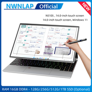 laptop N5105 office business 14-inch IPS Touch screen computer tablet notebook 16G 512GB SSD RGB Key