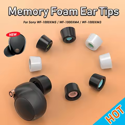 Memory Foam Ear Tips For Sony WF-1000XM5 WF-1000XM4 WF-1000XM3 Replacement Earbud Tips Ear Plugs Cap