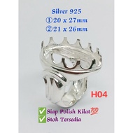 🇲🇾◆H04★Ring Casting "Grade A"★Sarung Cincin Silver 925★①20x27mm,②21x26mm★±18.00gm
