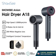 Showsee A18 High Speed Hair Dryer Negative Ionic Blow Dryer Fast Drying Low Noise Hairdryer