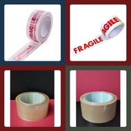 Tape Fragile / Brown / Clear Logor Opp roll For pos laju Packing Courier Seal Tape Parcel Flyer skyn