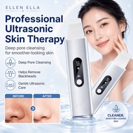 ELLEN ELLA Ultrasonic Skin Scrubber Blackhead Remover Deep Pore Cleaner Facial Spatula Exfoliating