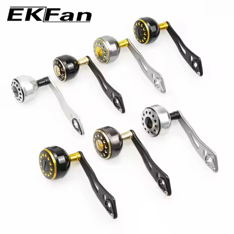 EKFan 90mm Baitcasting Fishing Reel Handle for A/S/D 7*4/8*5 Hole Aluminum Alloy BC Reel Handle Sing