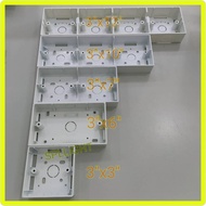 PVC Box Surface Nut Box 3x3 3x6 3x7 3x10 3x12
