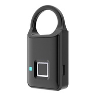 P50 Smart Fingerprint Padlock Keyless USB Rechargeable Quick Unlock Door Lock Zinc alloy Metal Self