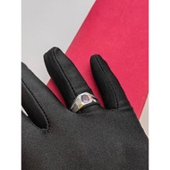 925 Sterling Silver Fancy Maroon Stone Men's Ring (4.49g) 9.4mm Ring Face Size, Size 21 | Premium St