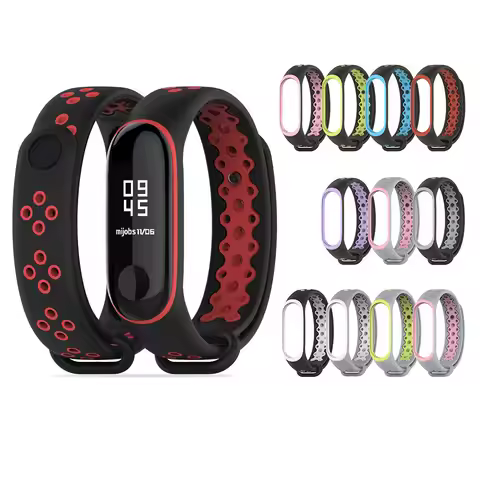 Sport Watch Band for Xiaomi Mi Band 8 7NFC 6 Soft Silicone Smart Bracelet for Mi Band 6NFC 4 5 Fashi