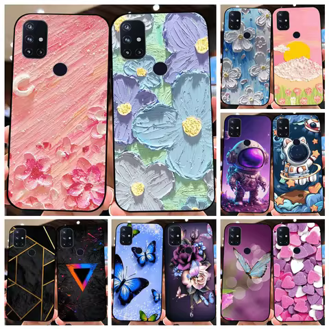 For OnePlus Nord N10 5G Cases 1+Nord N20 SE 4G TPU Silicone Phone Cover For One Plus Nord N30 N20 Bu