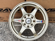 New Car Sport Rim SSR TYPE-C Japan Design 14x5.5J 8x100/110 ET38 Light Gold - READY STOCK