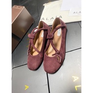 ALAIA 2025 Spring Summer New Style Round Toe Ladies Flat Shoes Single Shoes
