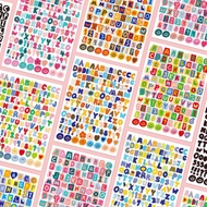 SS ABC 123 Sticker Alphabet Sticker Numbering Sticker Decoration Sticker Stationery