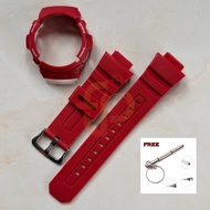 Strap Replacement With Bezel Matte Red AW-591 AW-590 AW-5230 AWG-M100 AWG-M101 AW-582B G-7700 G-7710