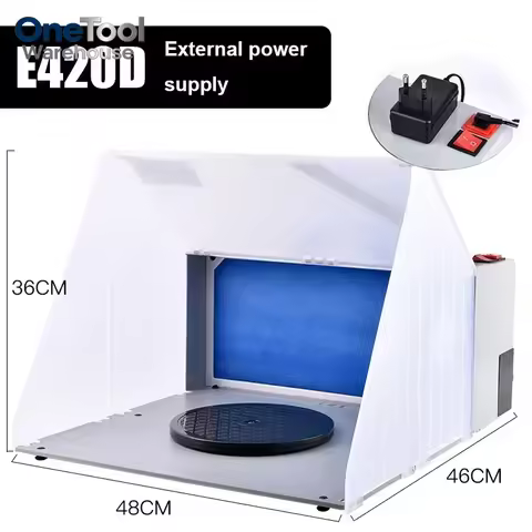 Airbrush Spray Booth for Hobby Modeling Airbrush Paint Booth Box Exhaust Fan Filter Airbrushing Art 