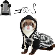 Ferret Harness and Leash Set Ferret Clothes Small Animals Harness Hoodies for Ferrets and Other Smal
