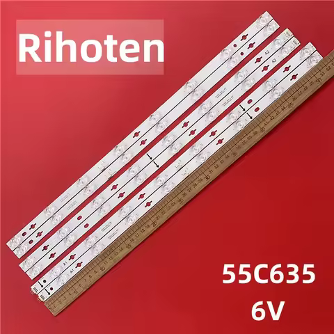 NEW 6V LED Backlight Strip For 55C635 55C735 55S365C 55T8E 8*2B 16*2 A 55HR330M16A0 V1 55HR330M08B0 