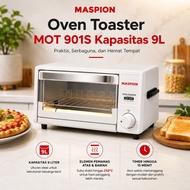 Maspion Oven Toaster MOT 901S 9L Capacity 500 Watt Toaster with 15 Minute Timer and Warranty - GHS