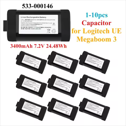 3400mAh 7.2V Logitech 1-10pcs 3400mAh 7.2V for Logitech UE Megaboom 3 Speaker integrated circuit