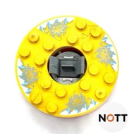 Lego Ninjago Spinner Round 6x6x1 Red Gold Ice