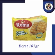 Roma Malkist Biskuit Cream Crackers Tawar 107gr 107gram 107 gram