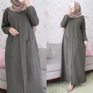 Infashion viral non formal Sent In The Day Of The Same kim6w gladys Dress Can C O D Dress For Women Plain Pocket Maxy Muslim fashionista