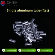 CHINK 100pcs Monofilament Rigging, 1.0mm 1.2mm 1.4mm Stainless Steel Aluminum Sleeves, Aluminum Oval
