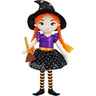 June Garden 16" Enchanted Garden Witch Doll Lydia Plush Stuffed Soft Girl Doll - Purple Outfit 7O3D