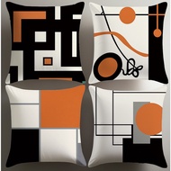 Line Art Pillow Case 45x45cm 1pc/4pcs - Minimalist Abstract Drawing Soft Cushion Cover