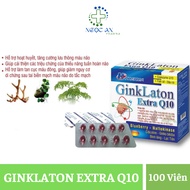 Ginklaton EXTRA Q10 - GINKLATON EXTRA Q10 (Box Of 100 Tablets) Supplemented With Coenzyme Q10, Fish Oil - For A Healthy Heart And Mind