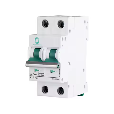 XL7-63 2P Solar DC MCB Mini Circuit Breaker 10A 16A 20 32 40 50 63Amp For PV Solar System With CE Ce