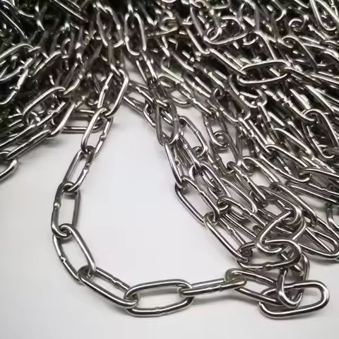 Ordinary 304 Stainless Steel 1.5mm Diameter Long Link Chain Lifting Chain Industry Welded Binding Ch