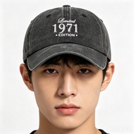 1971 Printed Baseball Cap Curved Brim Baseball Cap Curved Brim Hip Hop Cap Fashion Letter Print 1pc 