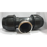 HDPE PIPE FITTINGS FEMALE TEE (FT) with Reinforced Cap 32mm or 50mm or 63mm or 75mm or 90mm