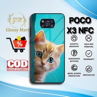 Latest P0C0 X3 NFS Case - P0C0 X3 NFS Casing - cute Cat Motif - Premium Glossy Hardcase - Softcase H